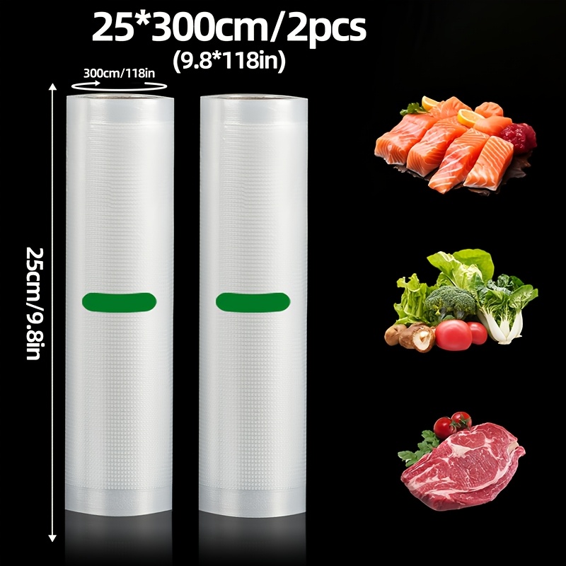 Meal Prep Vacuum Sealer - 2-Pack 3M Vacuum Sealer Rolls: BPA-free,