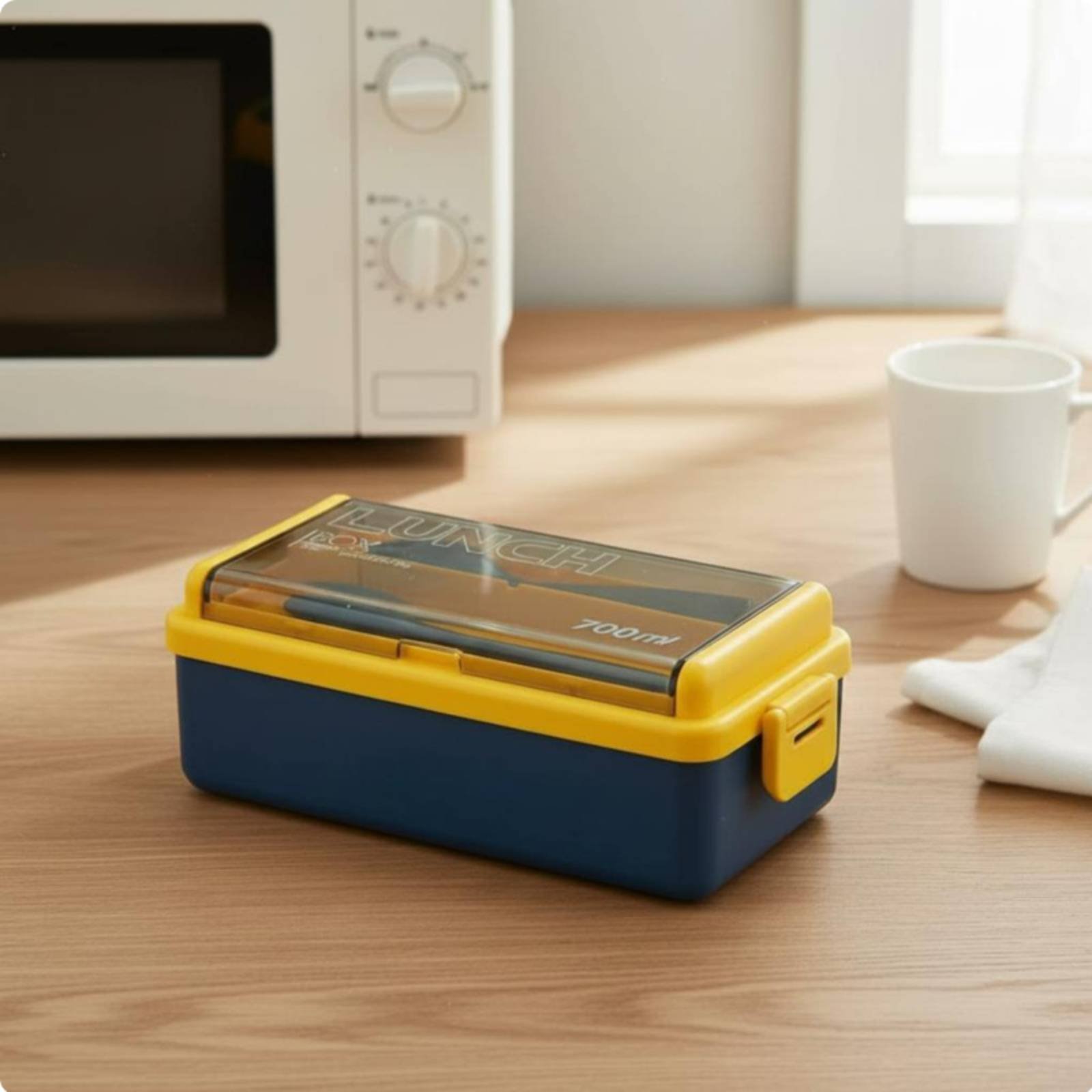 Meal Prep Japanese - Plastic Bento Lunch Box Microwave Safe