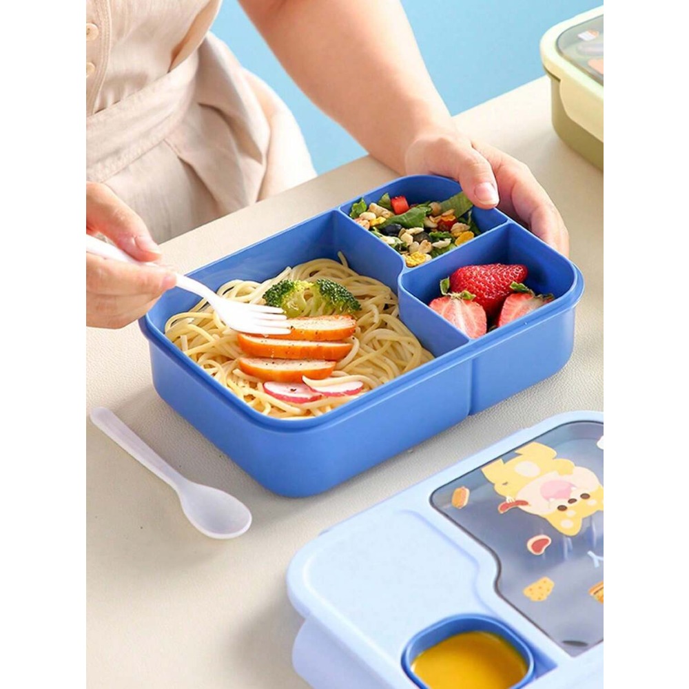 1Pc Cartoon Lunch Box, Microwa - đánh giá và giá Meal Prep With Rice