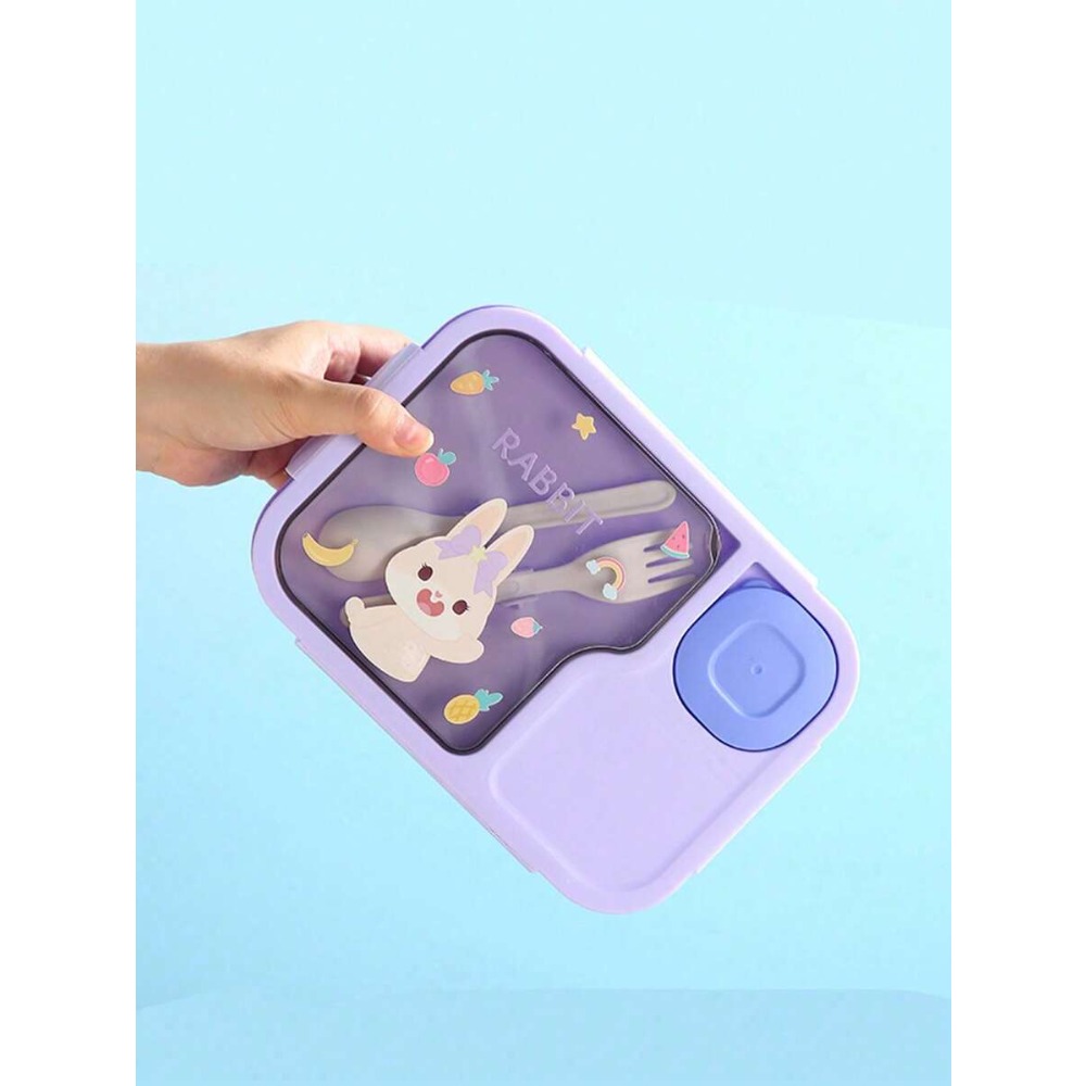 1Pc Cartoon Lunch Box, Microwa - đánh giá và giá Meal Prep With Rice