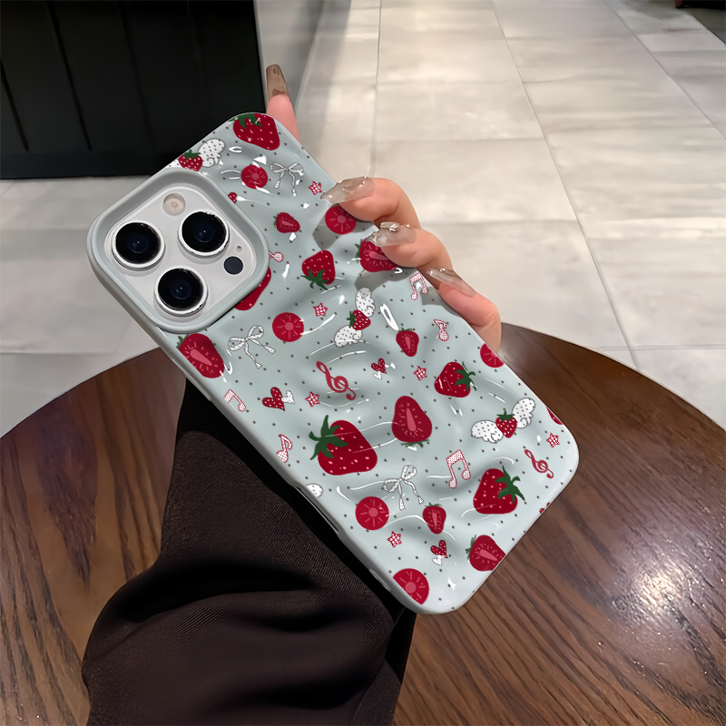 Cute 3D Wrinkle Case For iPhon - đánh giá và giá Strawberry Huller