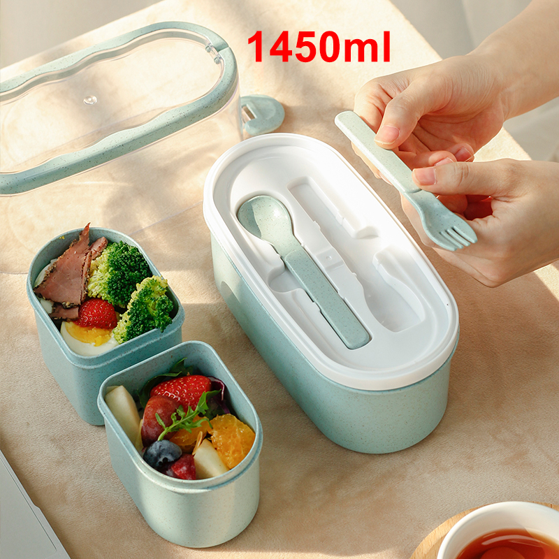 1450ML lunch box high food con - đánh giá và giá Meal Prep Japanese
