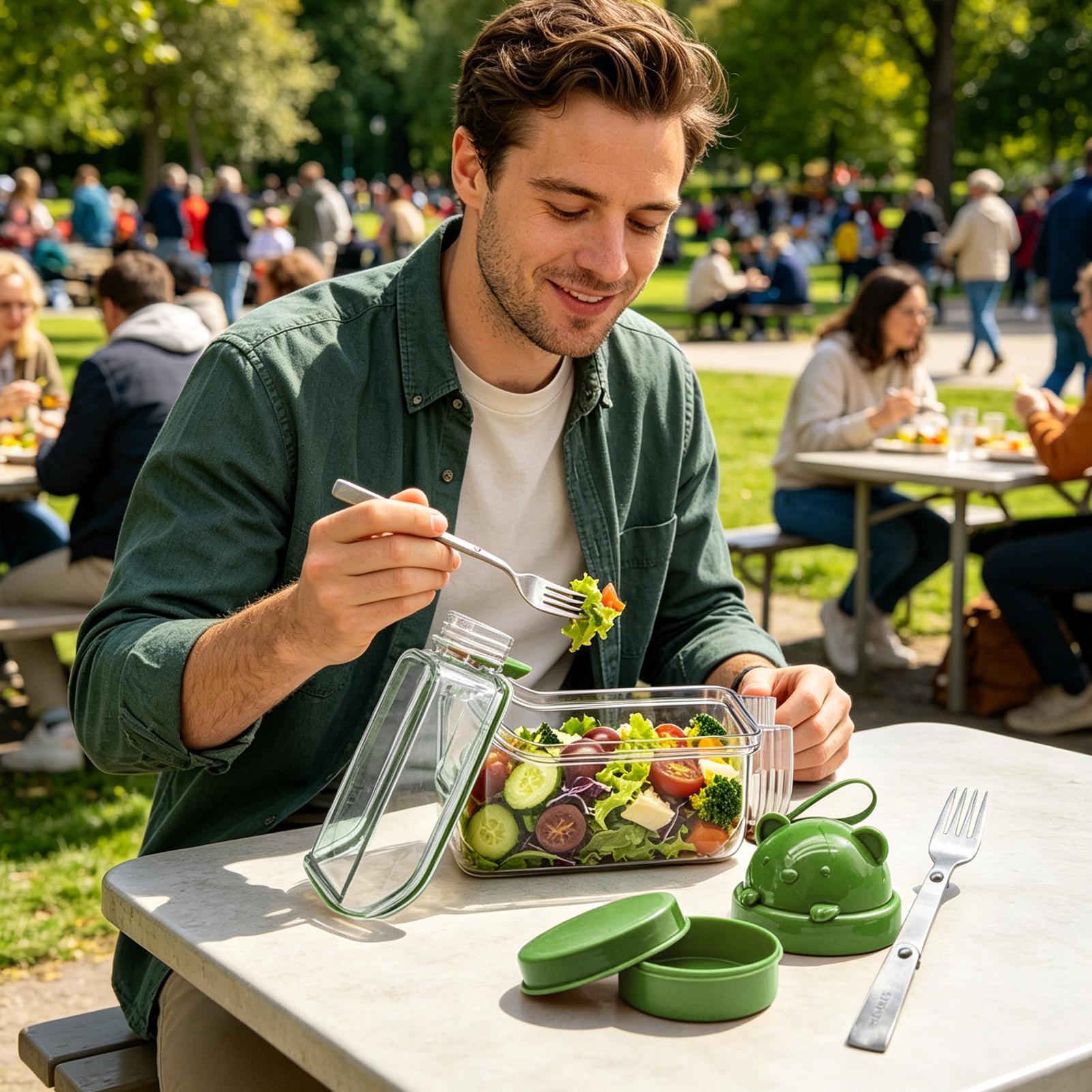 Salad Jar Clear Food Canisters - đánh giá và giá Meal Prep Restaurant