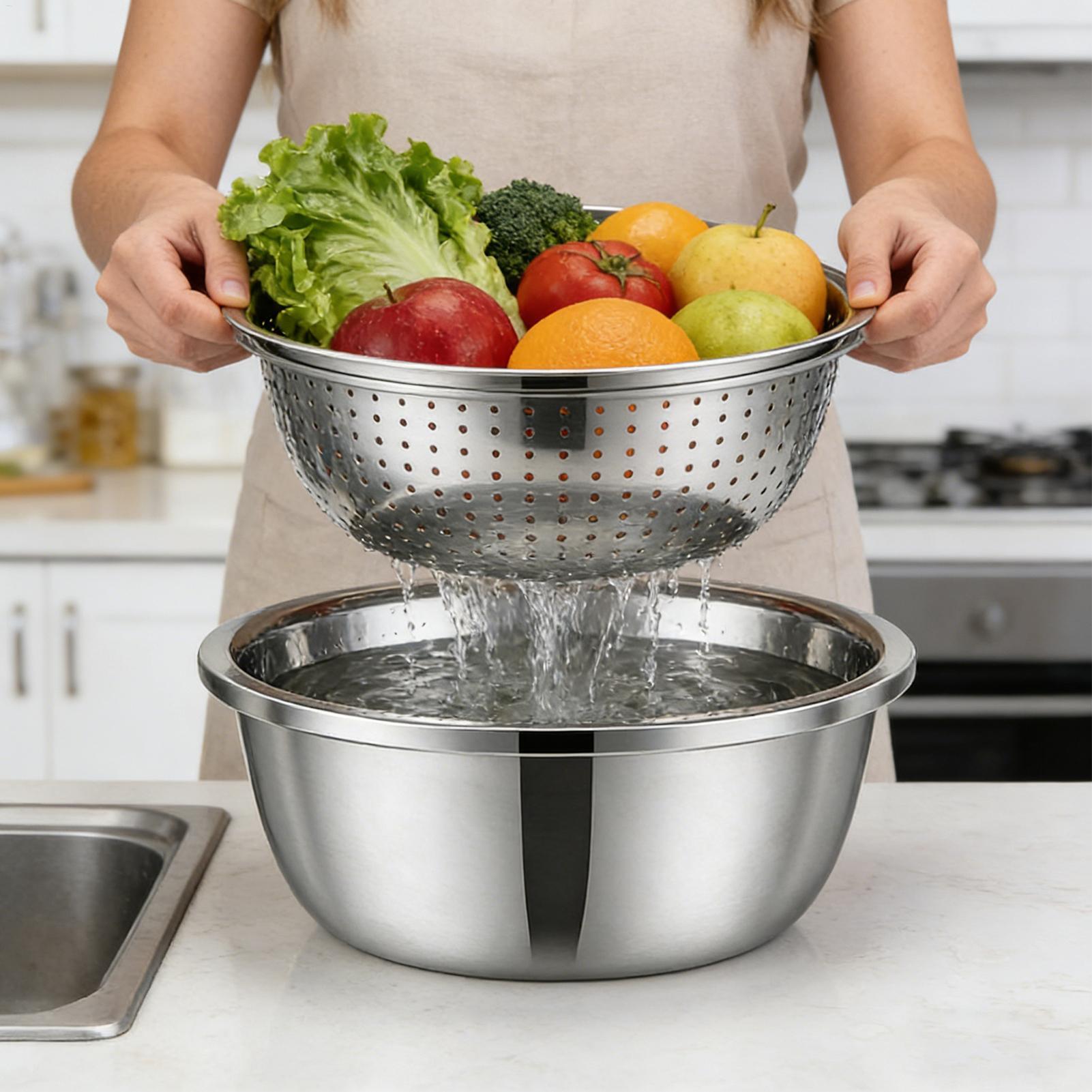 Stainless Steel Colander Strai - đánh giá và giá Meal Prep With Rice