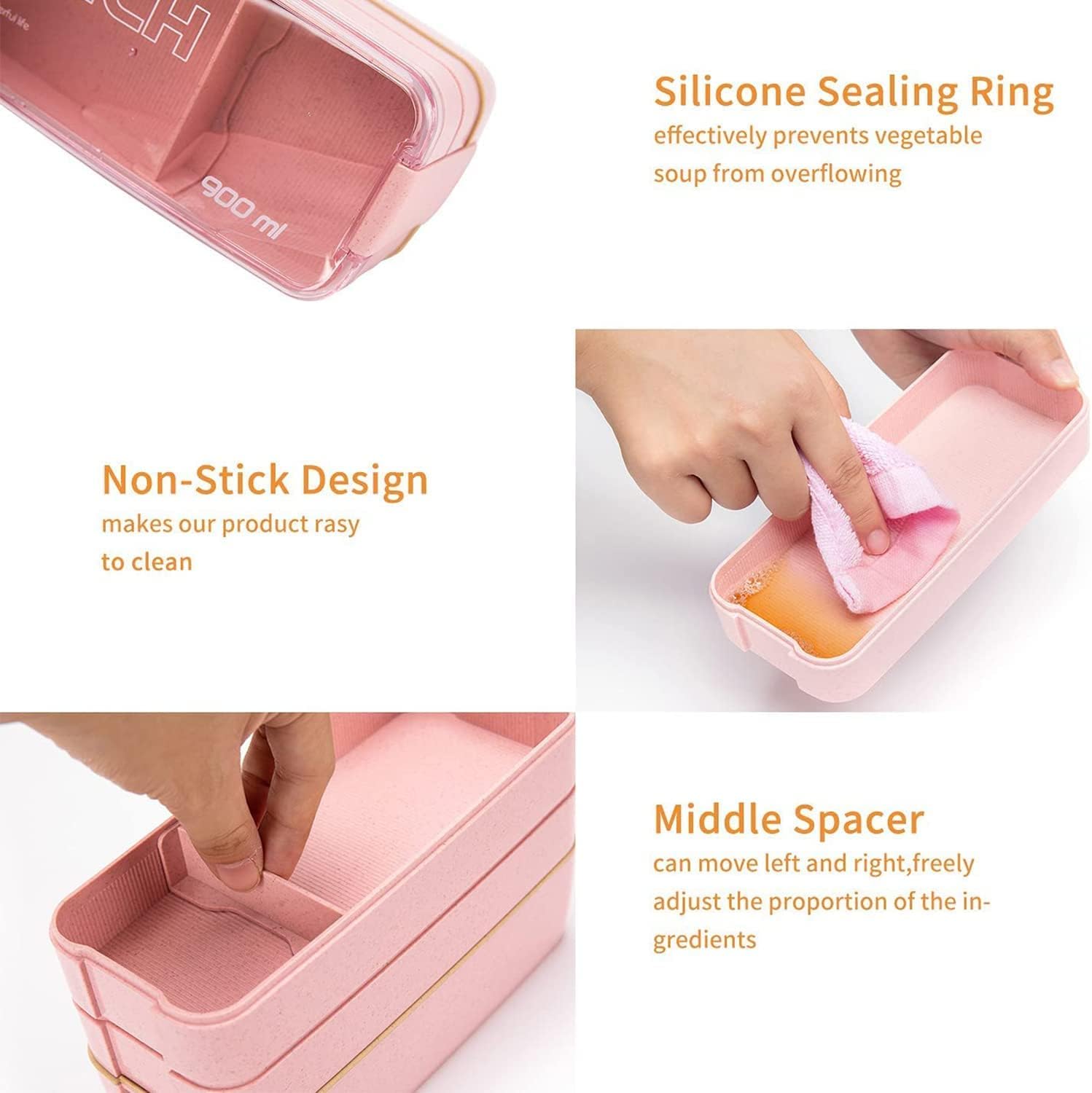 Rarapop 3 Pack Stackable Bento - đánh giá và giá Meal Prep Japanese