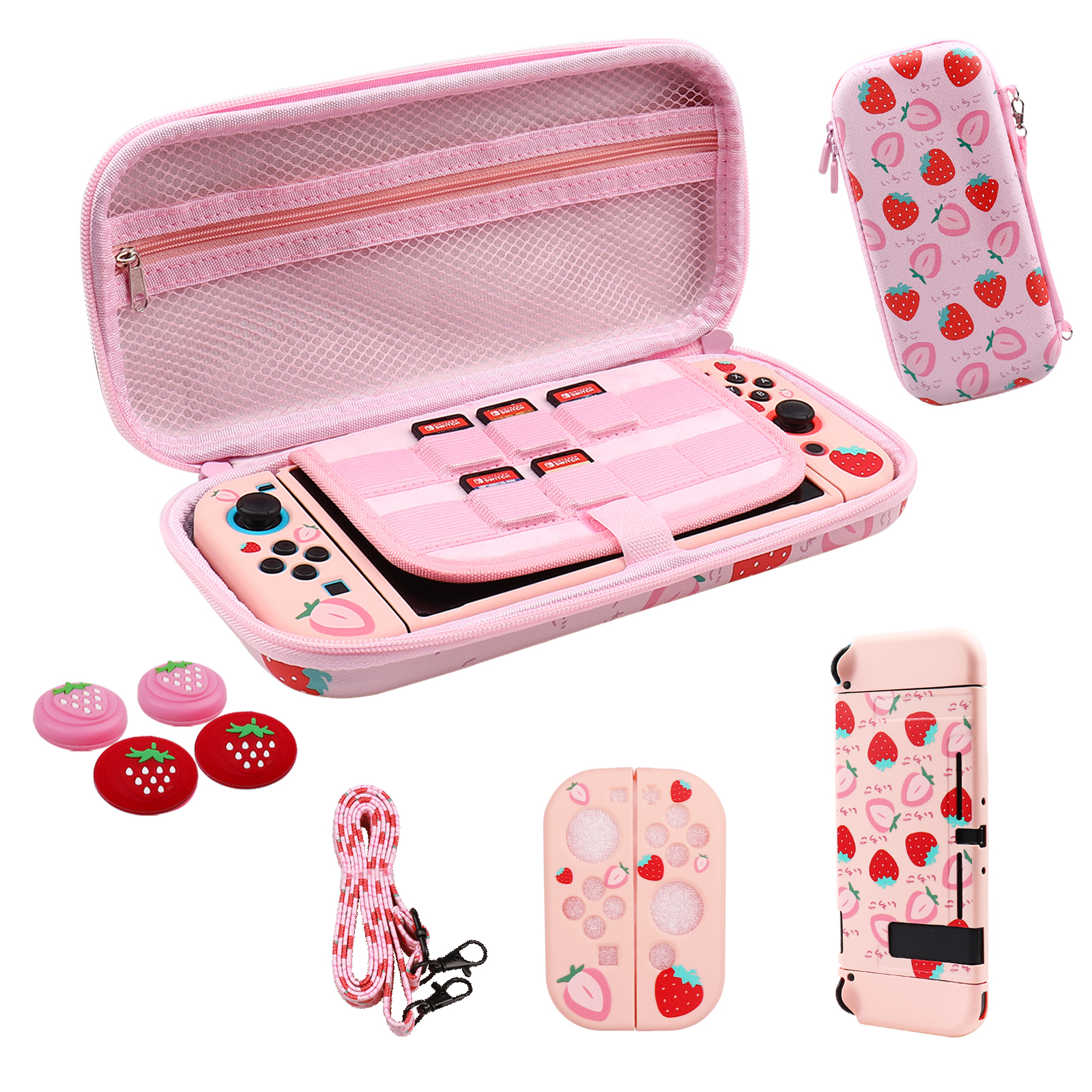For Switch Carrying Case, EVA  - đánh giá và giá Strawberry Huller