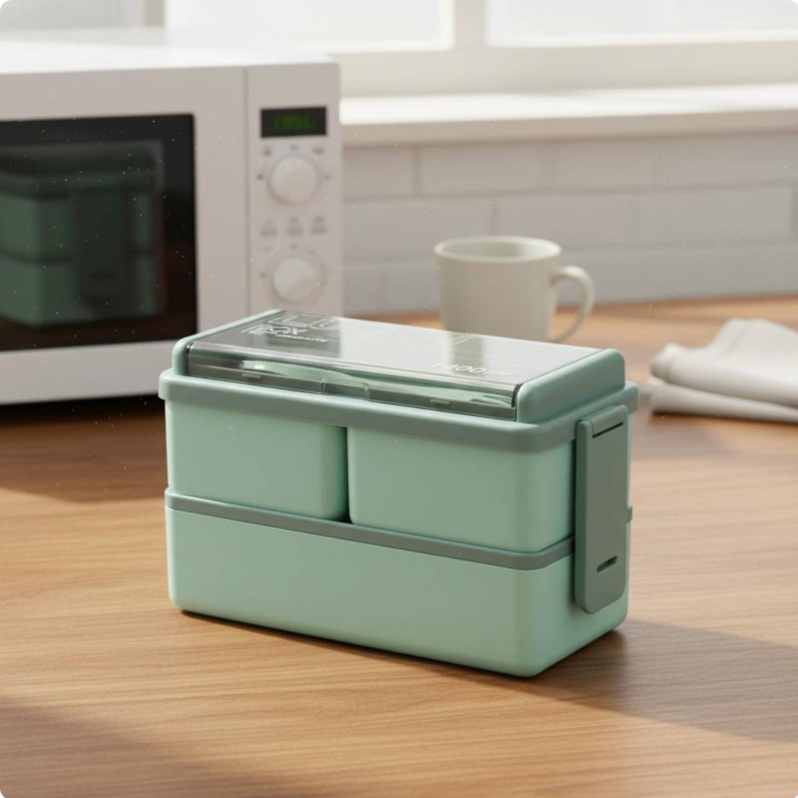 Plastic Bento Lunch Box Microw - đánh giá và giá Meal Prep Japanese