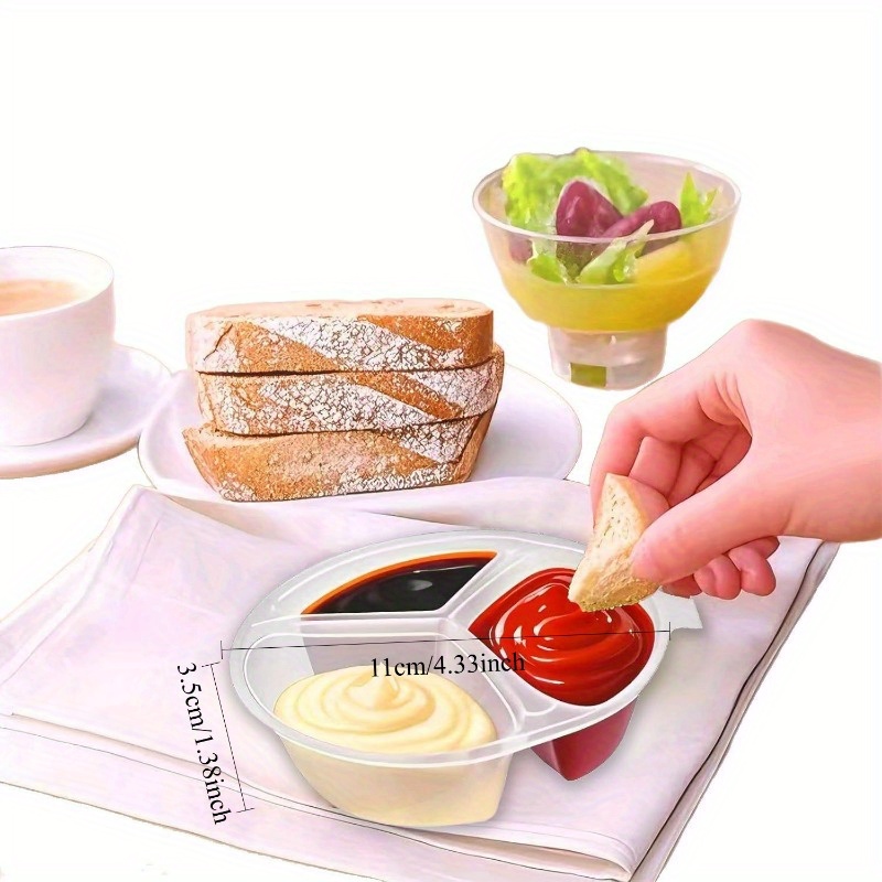 Round 3-Compartment Disposable - đánh giá và giá Meal Prep Restaurant