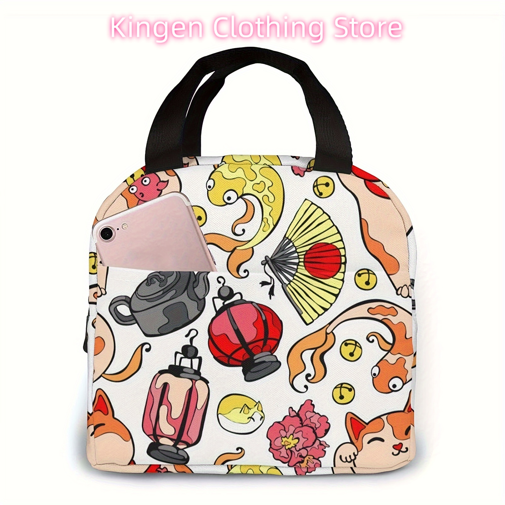 1Pcs Insulated Lunch Bag with  - đánh giá và giá Meal Prep Japanese
