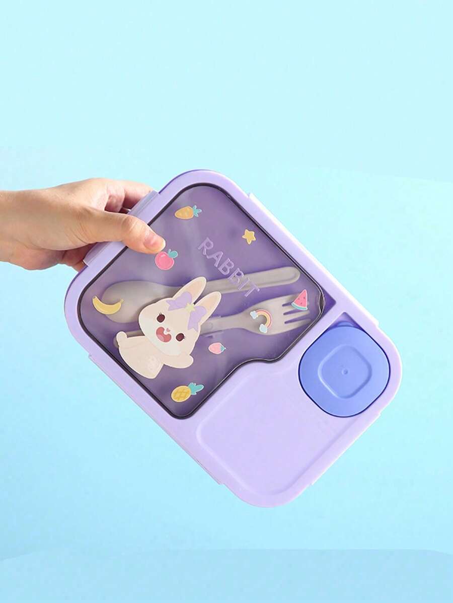 1Pc Cartoon Lunch Box, Microwa - đánh giá và giá Meal Prep With Rice