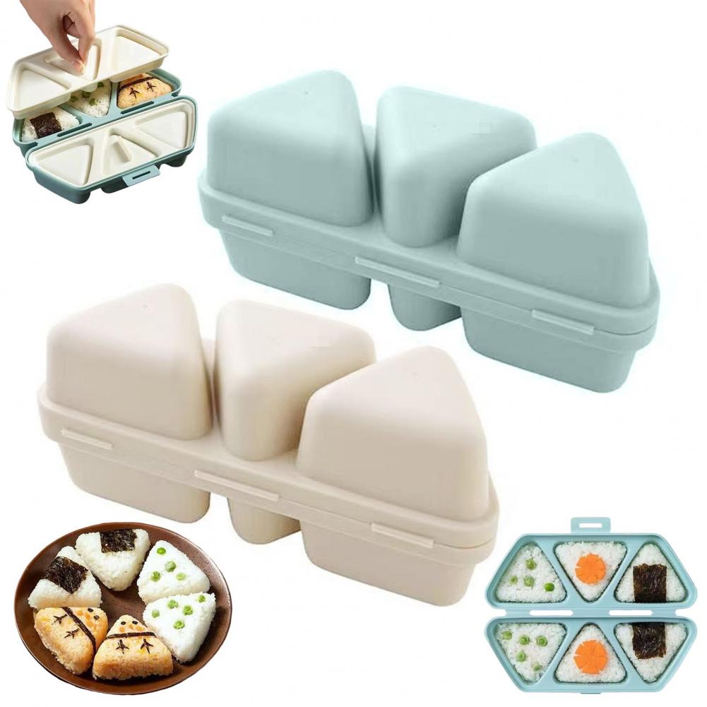 6-Cavity Triangle Onigiri Mold - đánh giá và giá Meal Prep With Rice